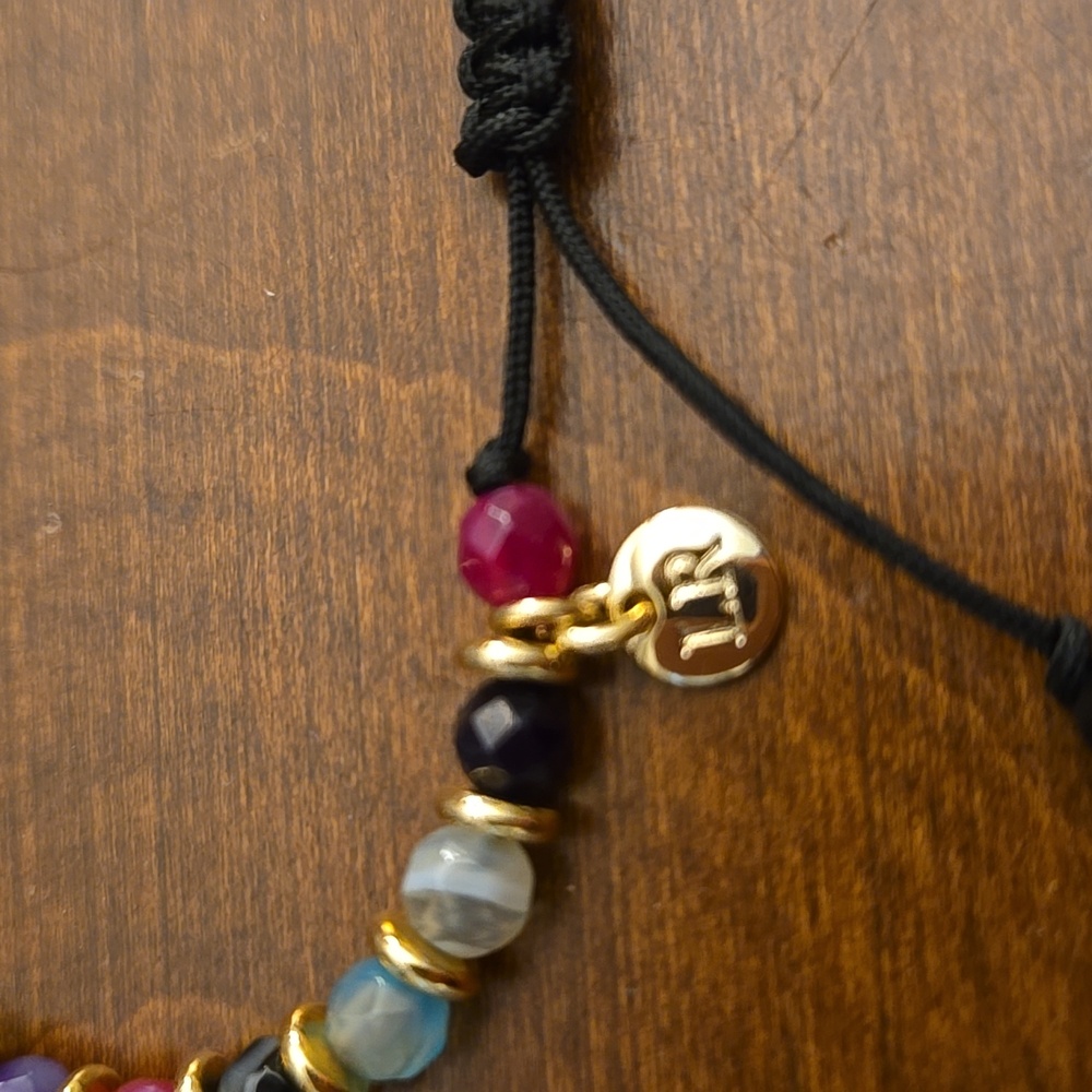 Adjustable Multicolored Bead Bracelet - image 2